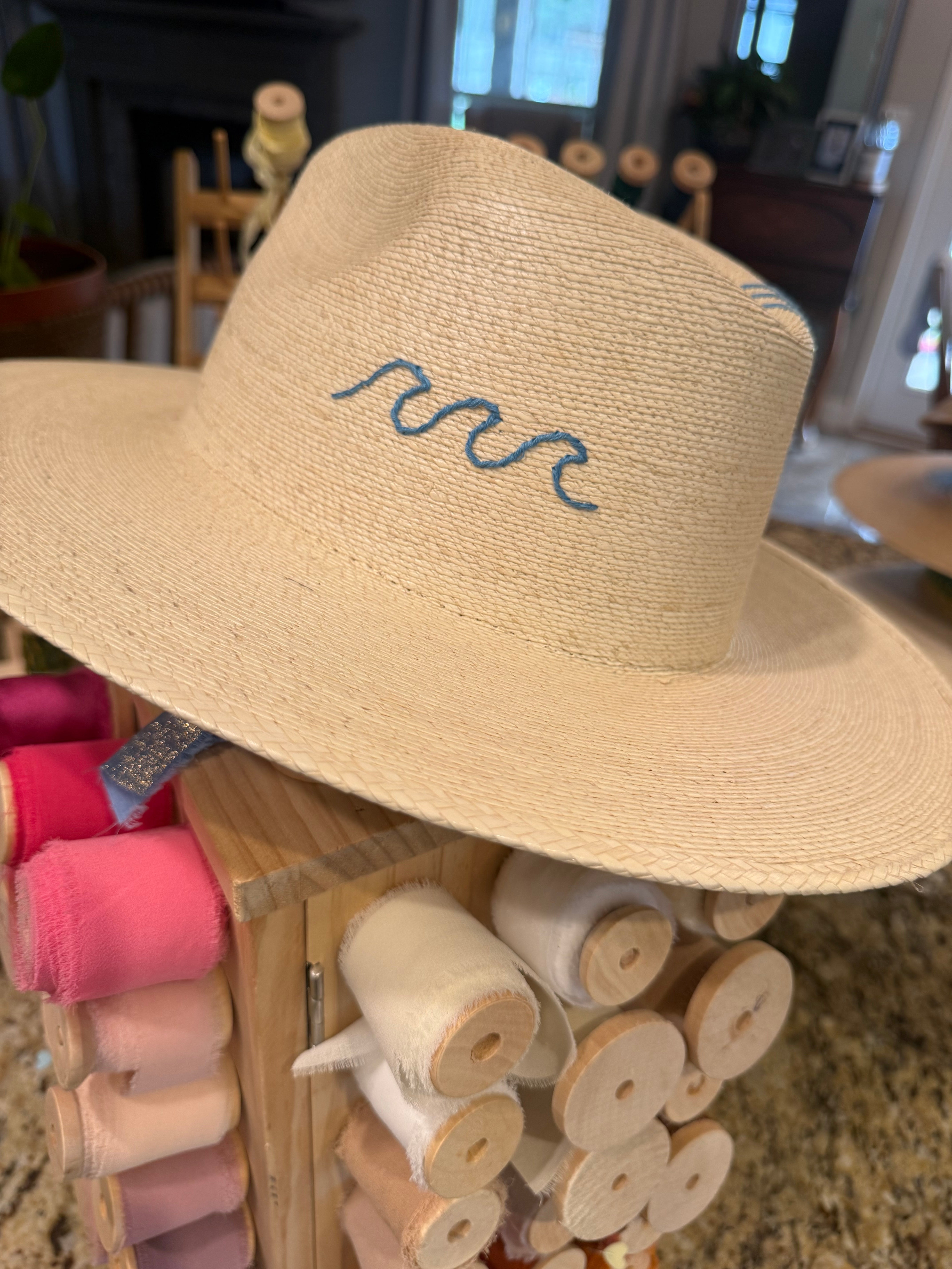 Beach Wave Embroidered Hat