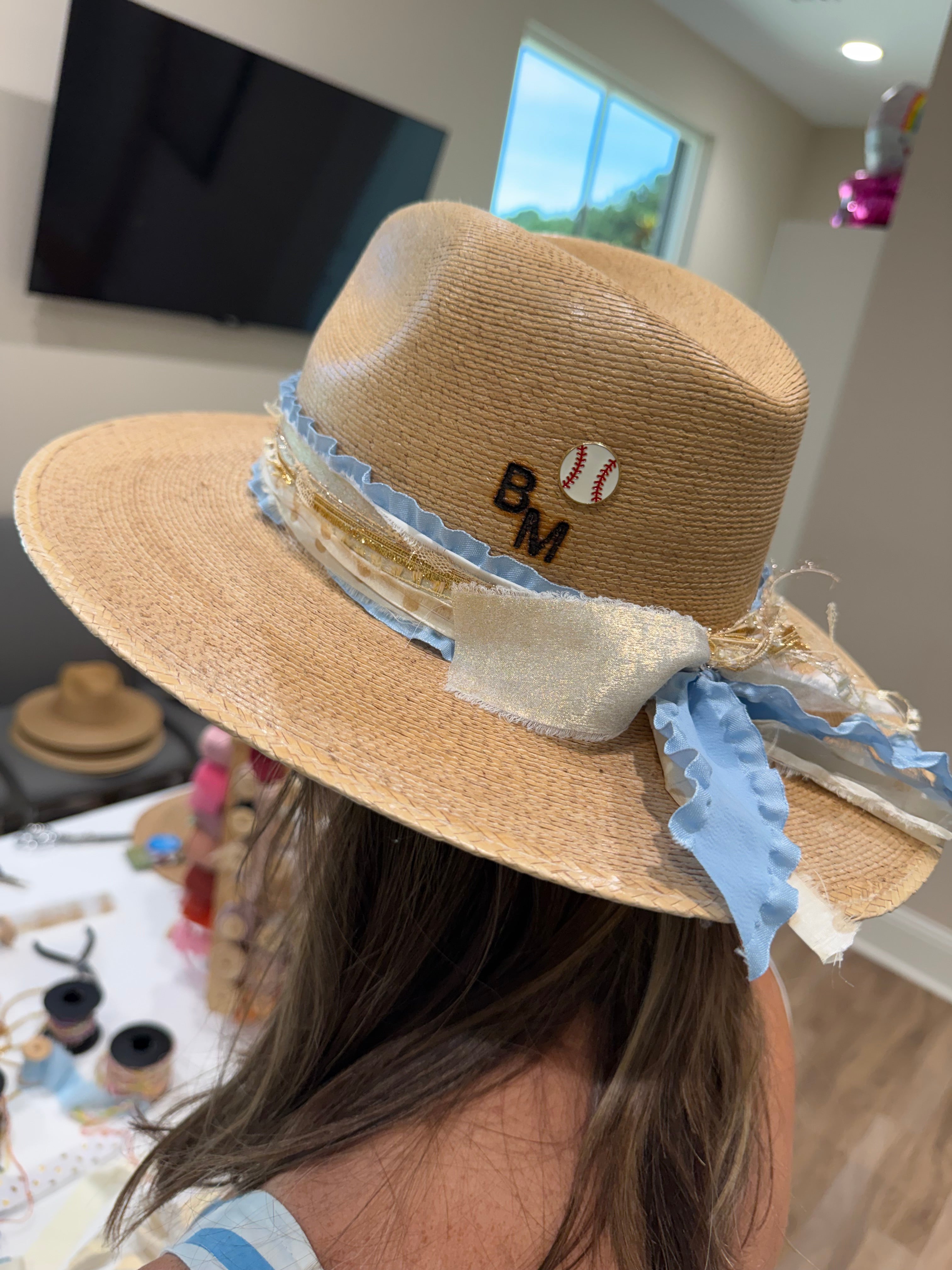 Baseball Embroidered Signature Hat