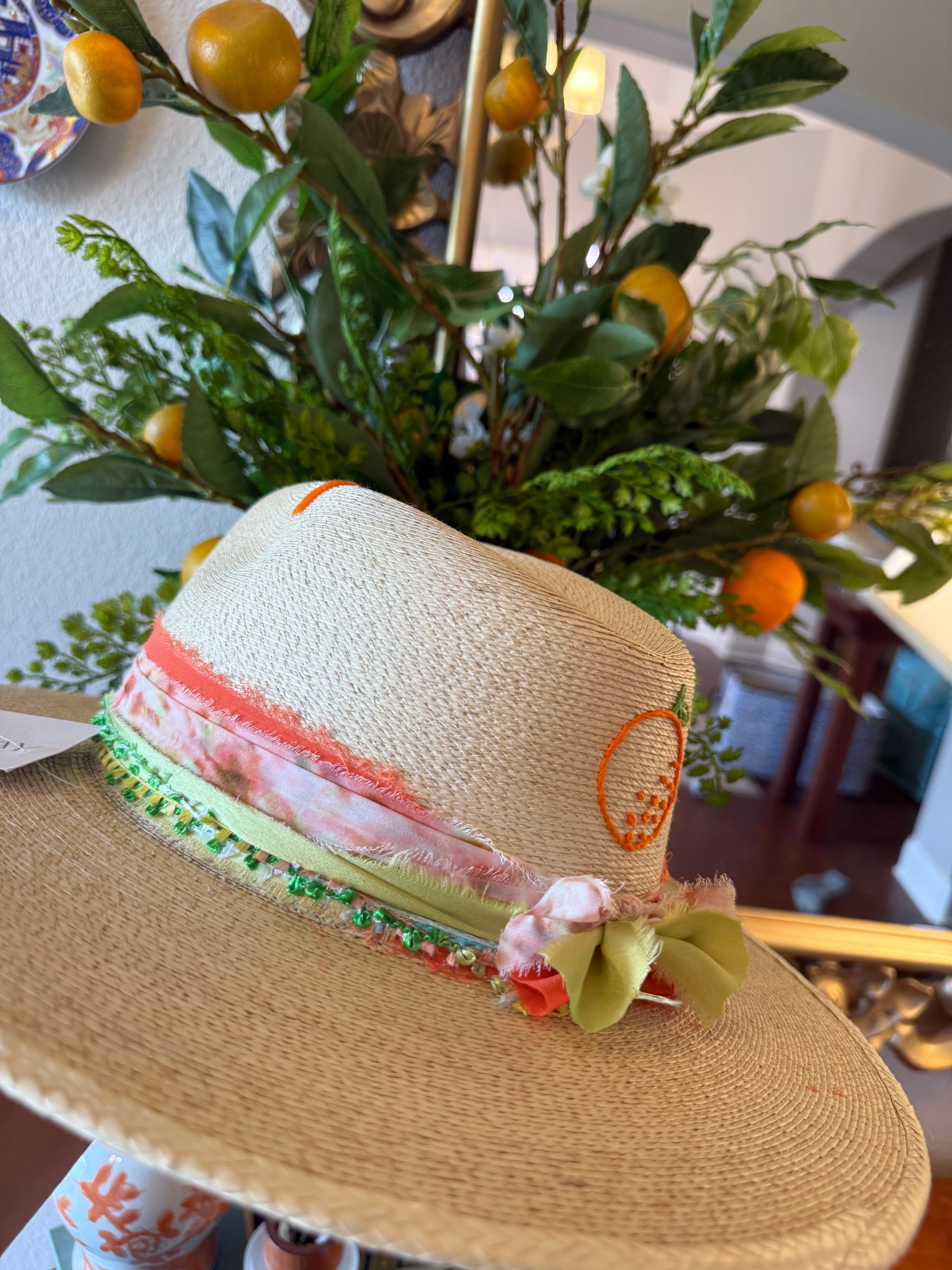 The Orange Beach Embroidered Signature Hat