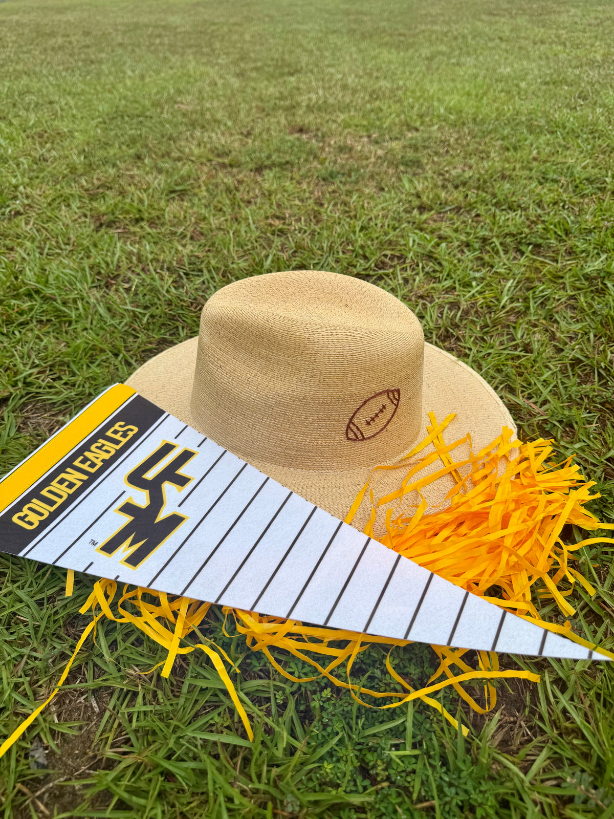 Football Embroidered Signature Hat