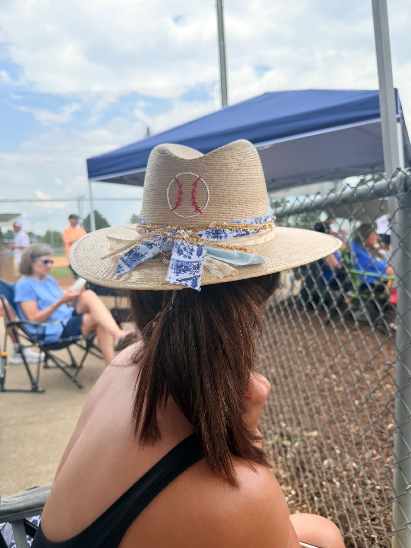 Baseball Embroidered Signature Hat