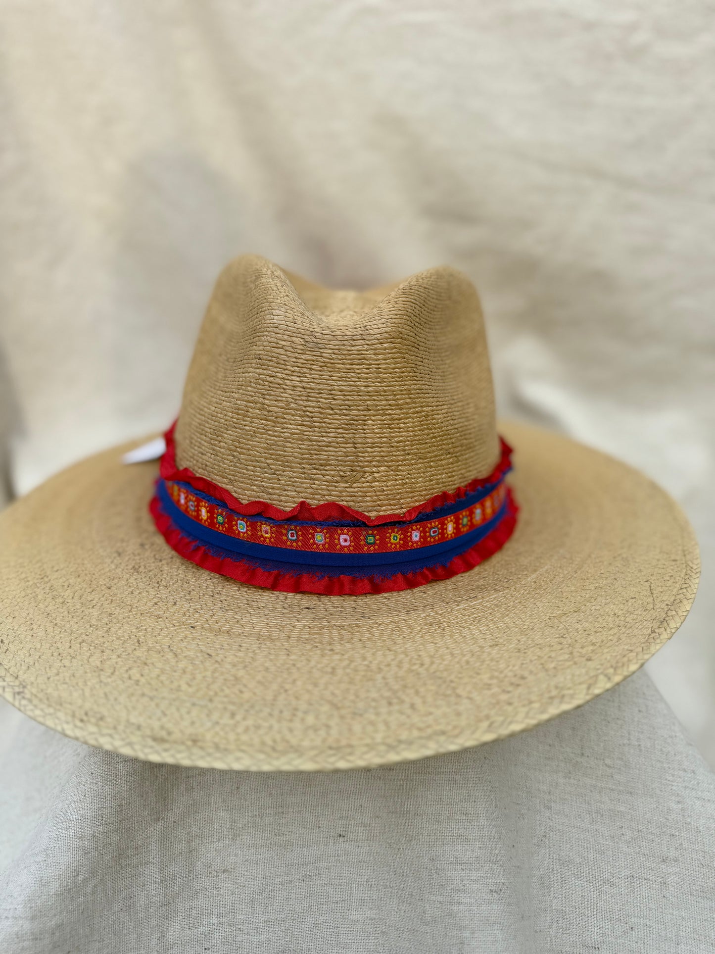 Tan Signature Red, White + Blue Baseball Embroidered Hat