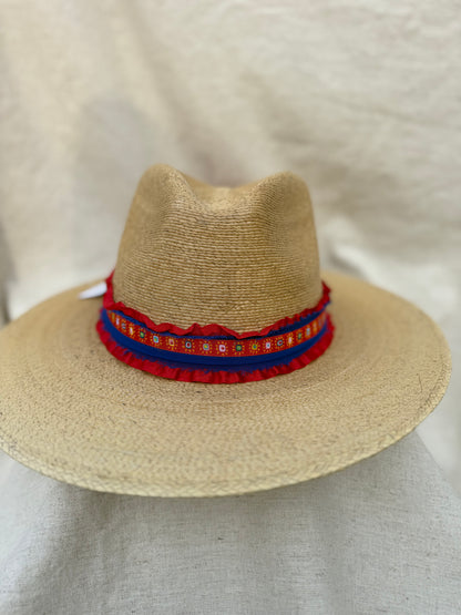 Tan Signature Red, White + Blue Baseball Embroidered Hat