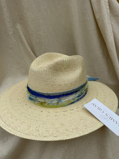 Ivory Signature with Blue Sailboat Embroidery