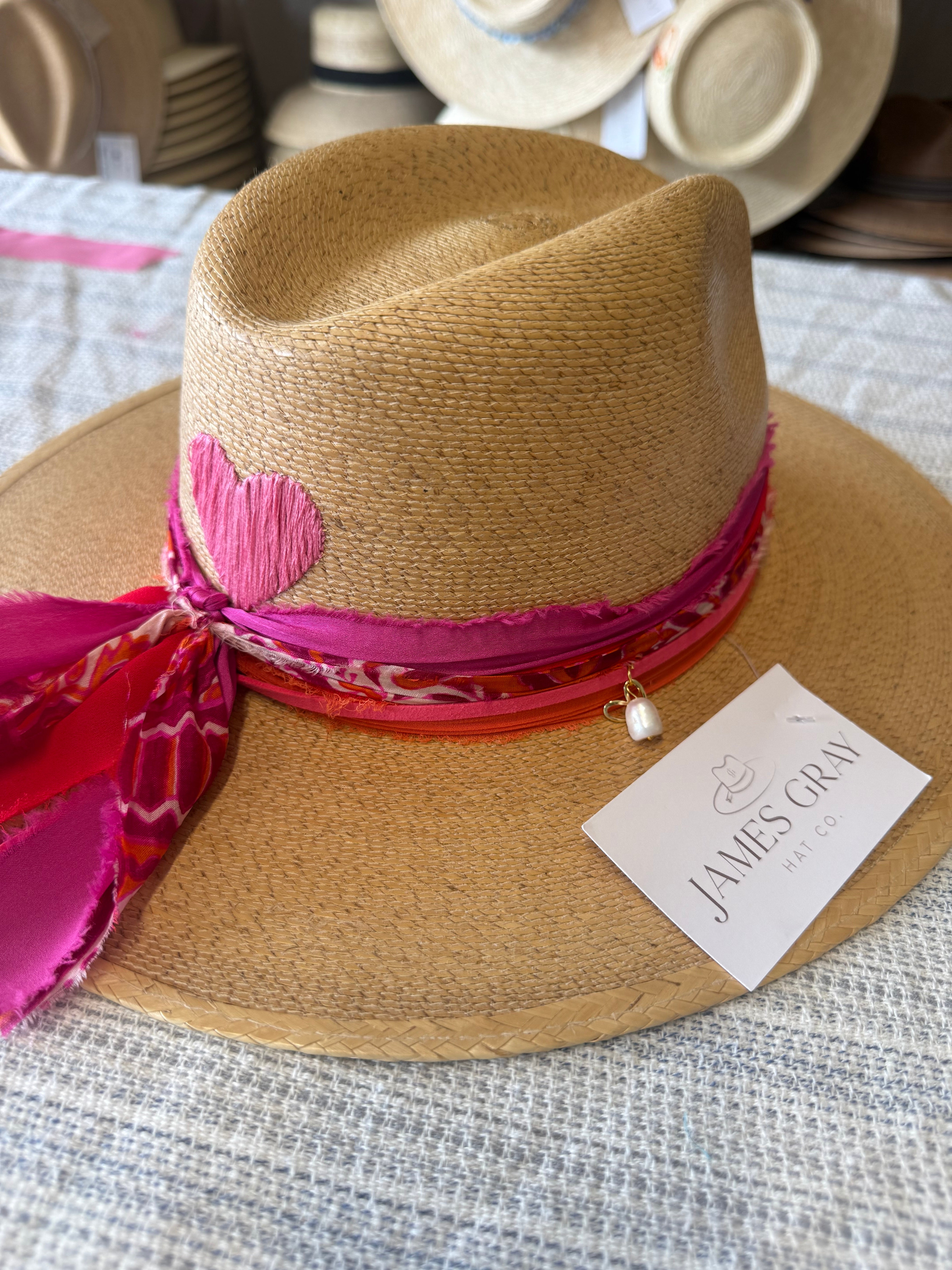 Heart Embroidered Signature Hat