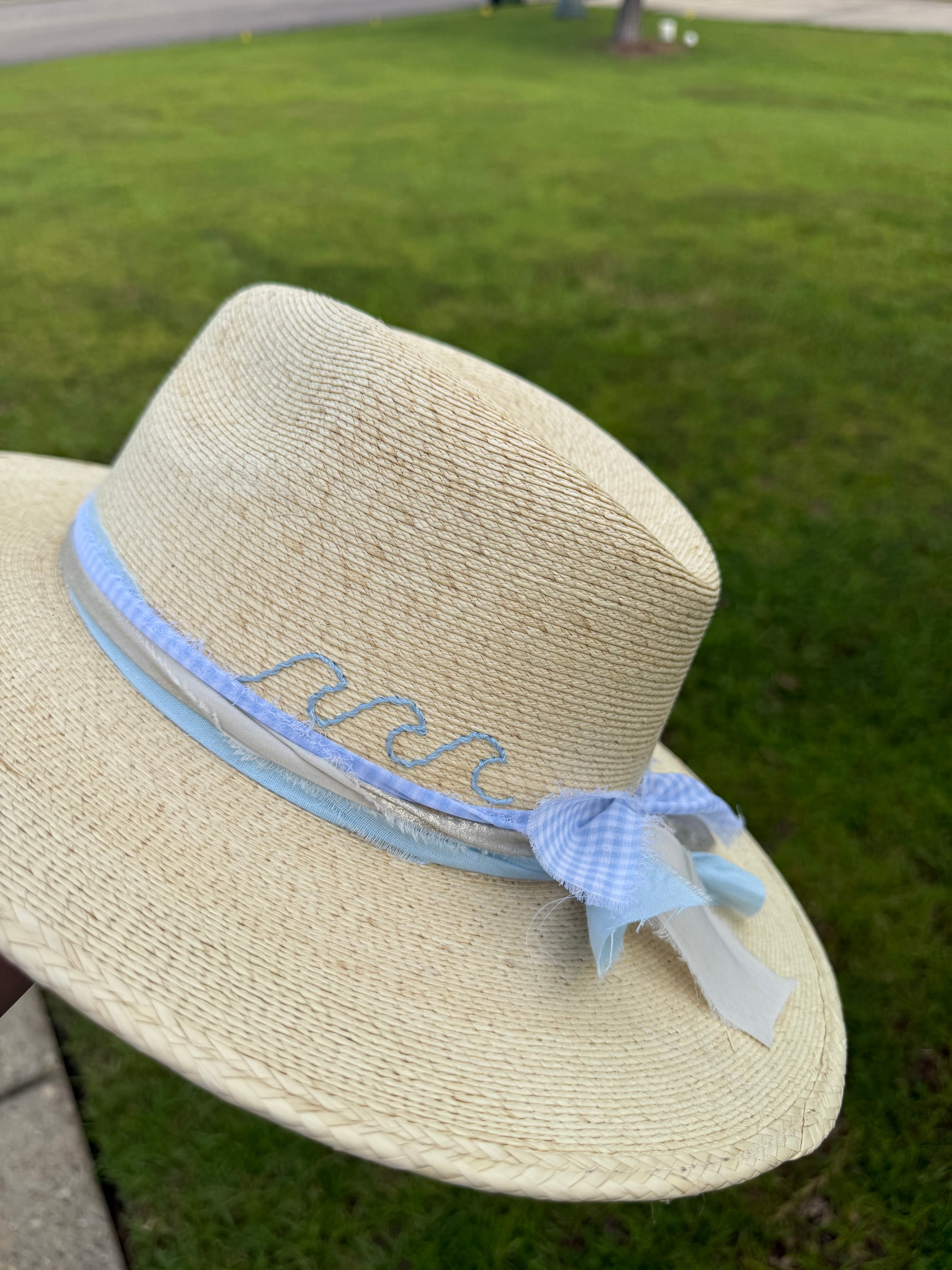 Beach Wave Embroidered Hat
