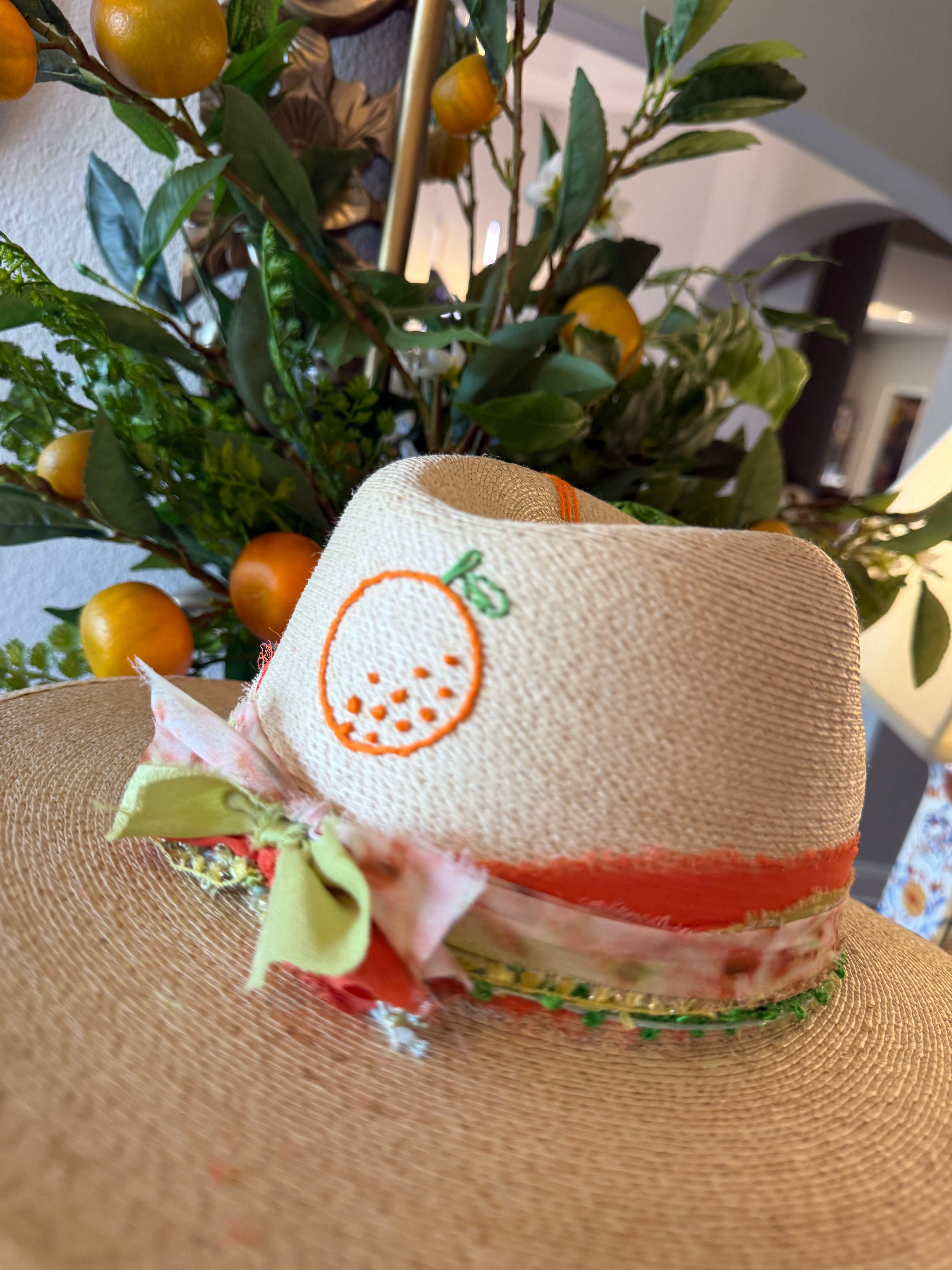 The Orange Beach Embroidered Signature Hat