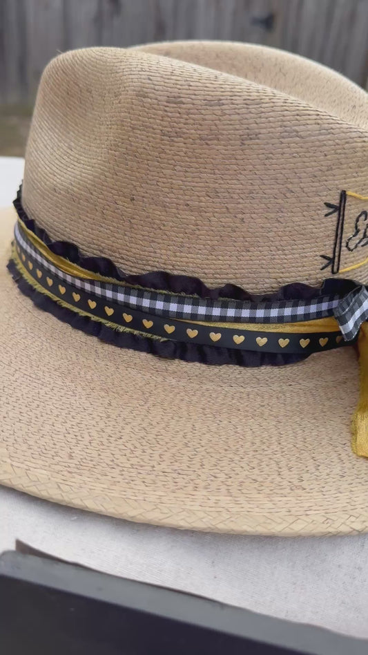 Tan Signature Eags Pennant Embroidered Hat