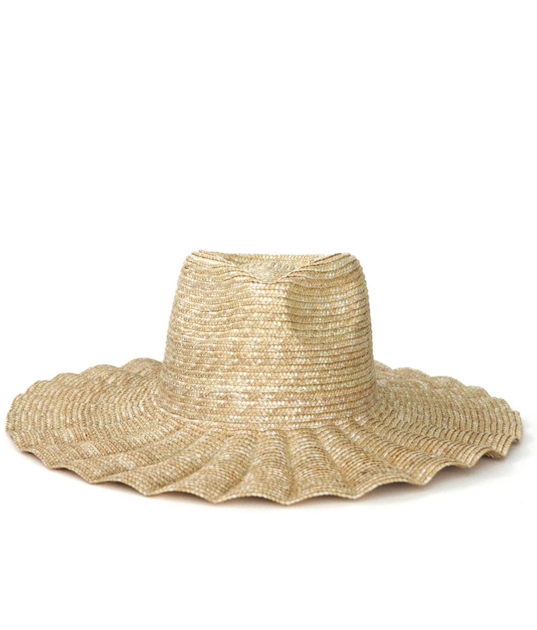 Ruffled Oversized Sun Hat